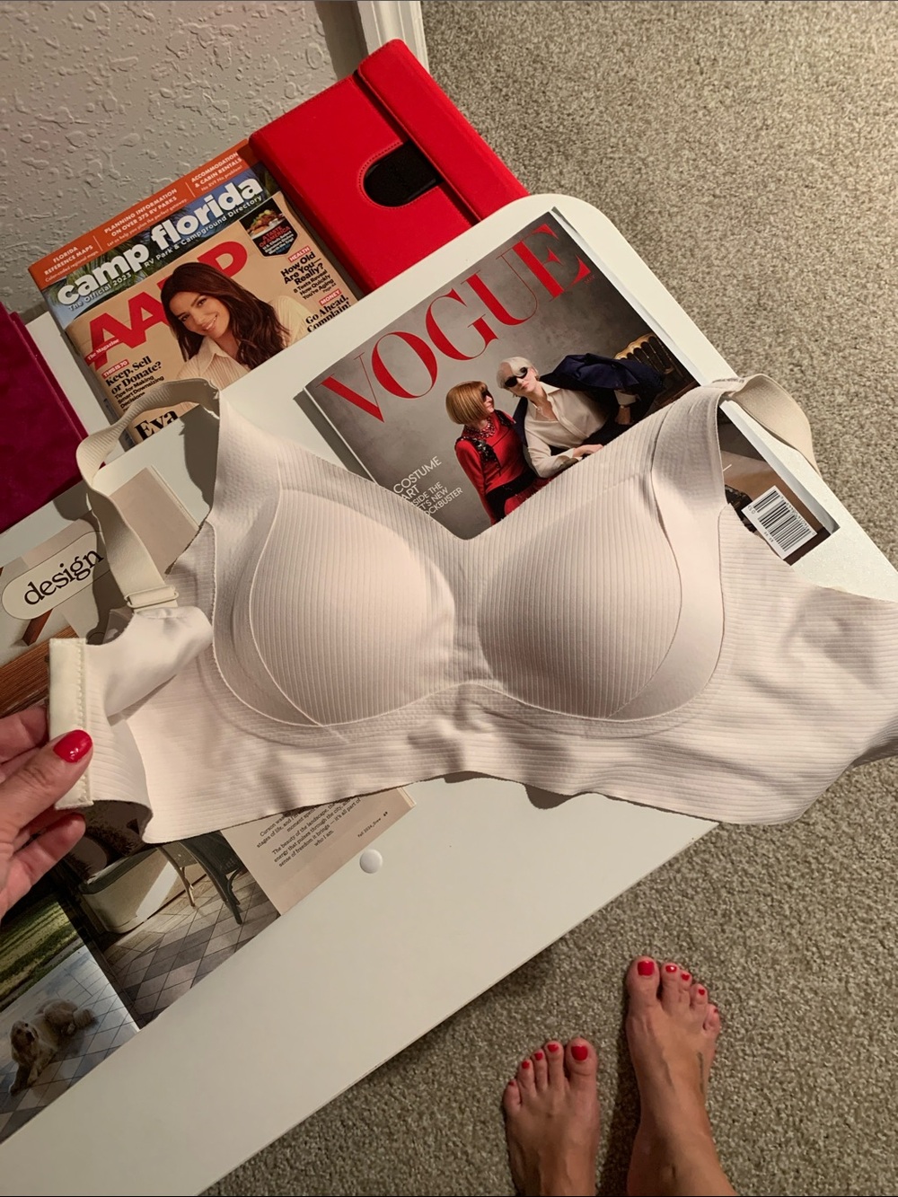 Seamless Light Beige Molded-Cup Bra - Comfortable Everyday Support